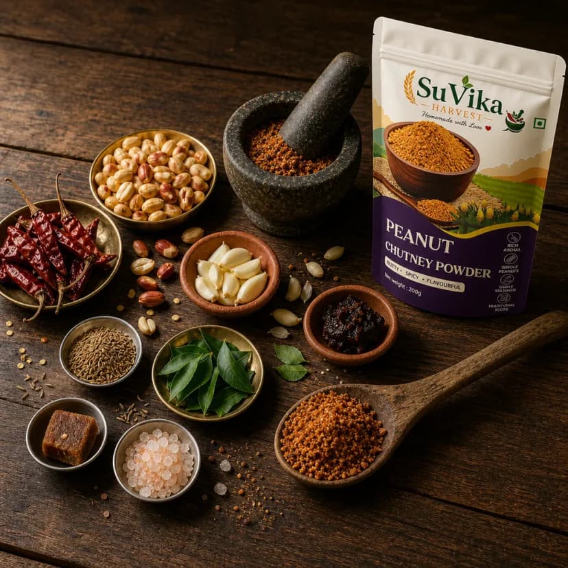 Peanut chutney powder ingredients