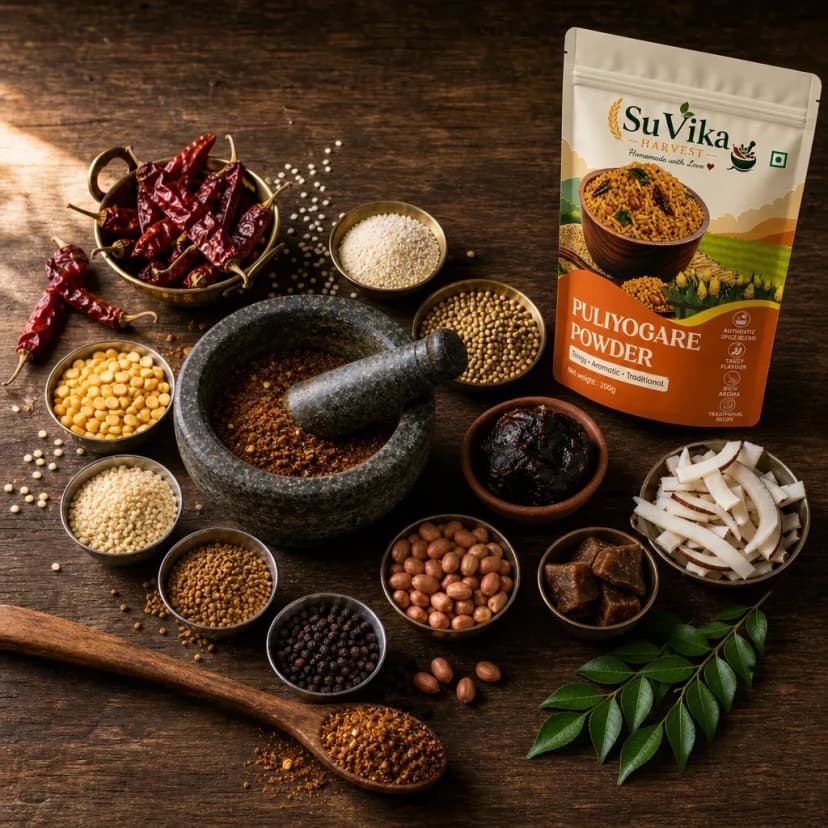 Puliyogare powder ingredients